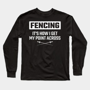 fencing Long Sleeve T-Shirt